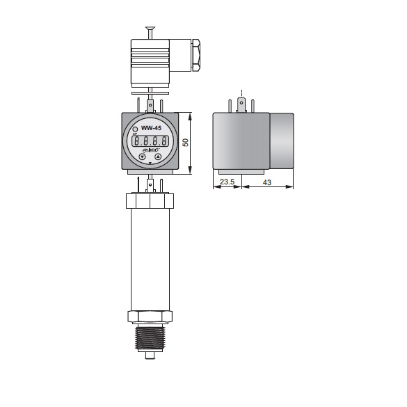 WW-45 Pressure Transmitter Digital Indicator